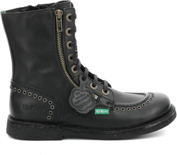 Kickers Lace-up Boots Black Dames