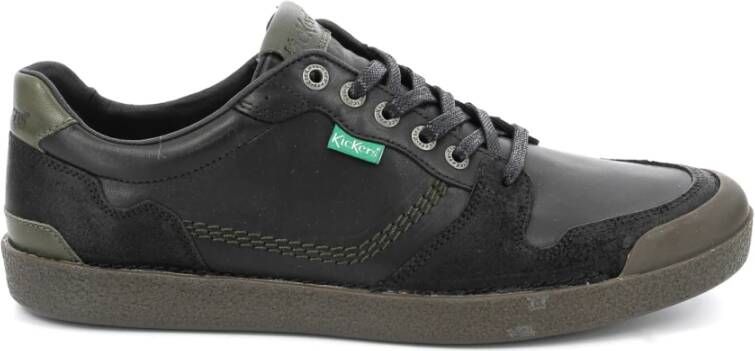 Kickers Lage Top Leren Sneakers Kick Trigolo Black Heren