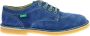 Kickers Stijlvolle Kick Karma Derby Schoenen Blue Heren - Thumbnail 1