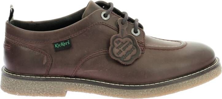 Kickers Suède Leren Derby Schoenen Brown Heren