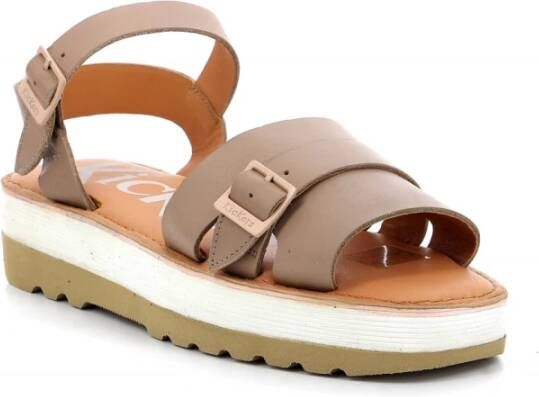 Kickers Kick Hi Sunset Flat Sandals Beige Dames