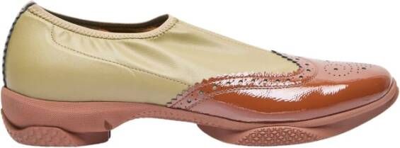 Kiko Kostadinov Slip-On Brogues met Contrastpanelen Beige Dames