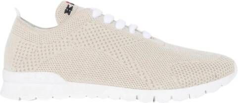 Kiton Beige Gebreide Cashmere Sneakers Beige Dames