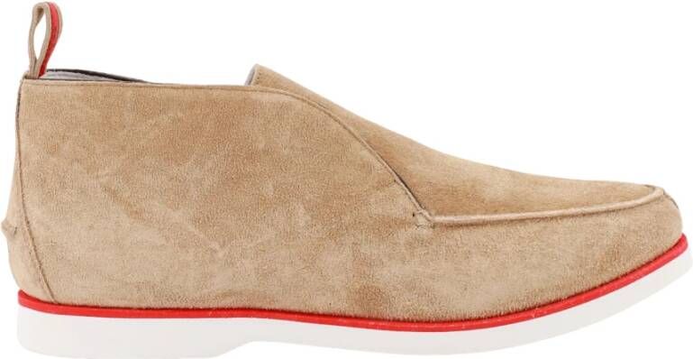 Kiton Beige Loafer Schoenen Beige Heren