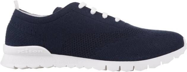 Kiton Blauwe Cashmere Hardloopschoenen Blue Heren