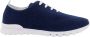 Kiton Blauwe Gebreide Sneakers Veters Rubber Zool Blue Heren - Thumbnail 1