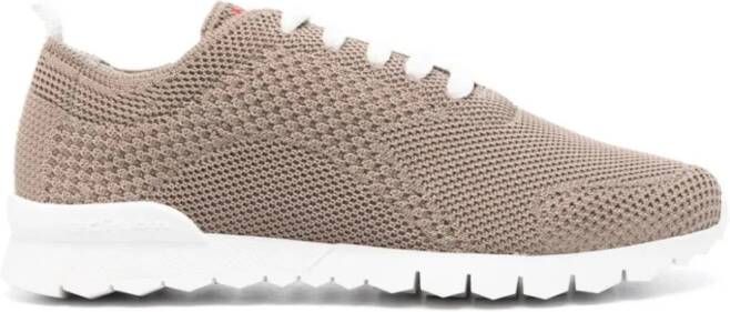 Kiton Bruine Gebreide Sneakers voor Vrouwen Brown Dames