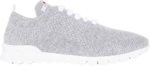 Kiton Cashmere Gebreide Sneakers FIT Model Grijs Dames