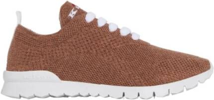 Kiton Donker Beige Kasjmier Gebreide Sneakers Beige Dames