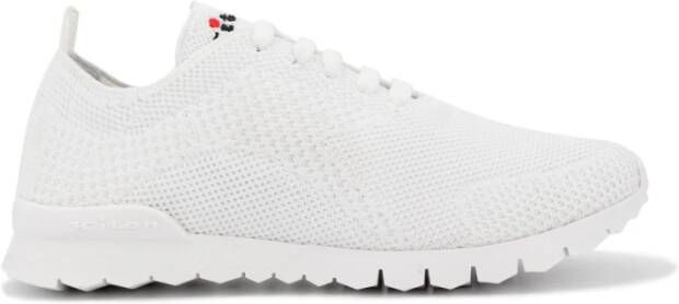 Kiton Gebreide stof Sneakers met witte zool White Dames