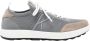 Kiton Grijze Stof en Leren Sneakers Gray Heren - Thumbnail 1