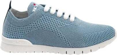 Kiton Hemelsblauwe Kasjmier Gebreide Sneakers Blue Dames