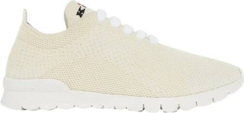 Kiton Kasjmier Gebreide Sneakers Room Wit Beige Dames