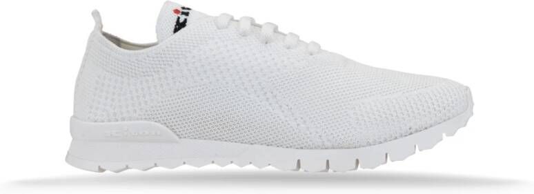 Kiton Katoenen vetersneakers voor dames White Dames