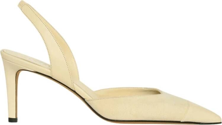 Kiton Suede Slingback Pumps Beige Dames