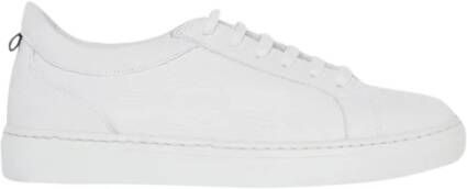 Kiton Witte Deerskin Cup Sole Sneakers White Dames