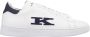 Kiton Witte Sneakers met Blauwe Suède Hiel White Heren - Thumbnail 1