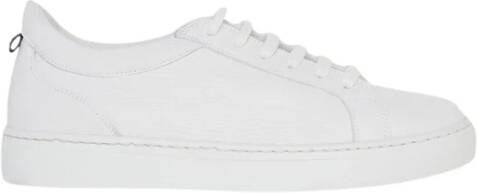 Kiton Witte sneakers met cupzool van hertenleer White Dames