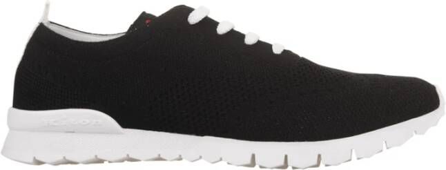 Kiton Zwarte Cashmere Hardloopschoenen Black Heren