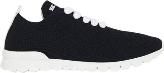 Kiton Zwarte Cashmere Sneakers Black Dames