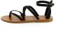 K.jacques Flat Sandals Zwart Dames - Thumbnail 1