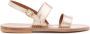 K.jacques Gouden Sandalen Dubbele Band Gesp-Sluiting Beige Dames - Thumbnail 1