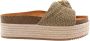 KURT GEIGER LONDON Slippers Dames Kensington Flatform Maat: 39 Materiaal: Textiel Kleur: Beige - Thumbnail 3