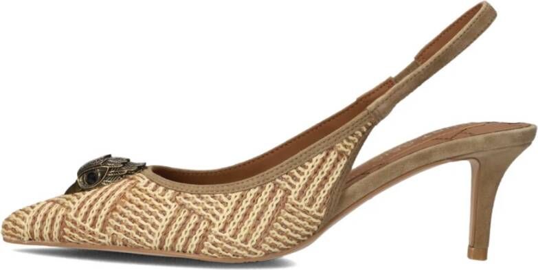 Kurt Geiger Beige Sling Back Schoenen Belgravia Stijl Beige Dames