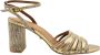 Kurt Geiger Pierra sandalette van leer met metallic finish - Thumbnail 2