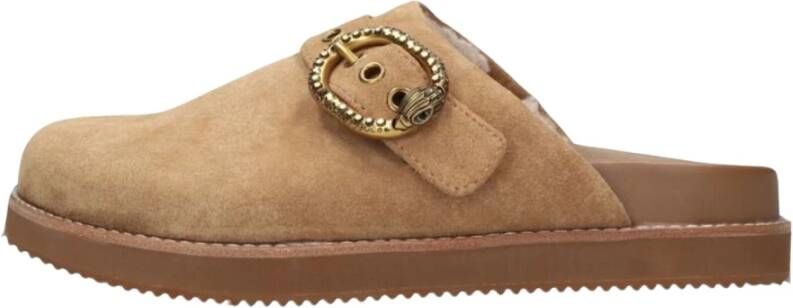 Kurt Geiger Bruine Suède Casual Instappers Brown Dames