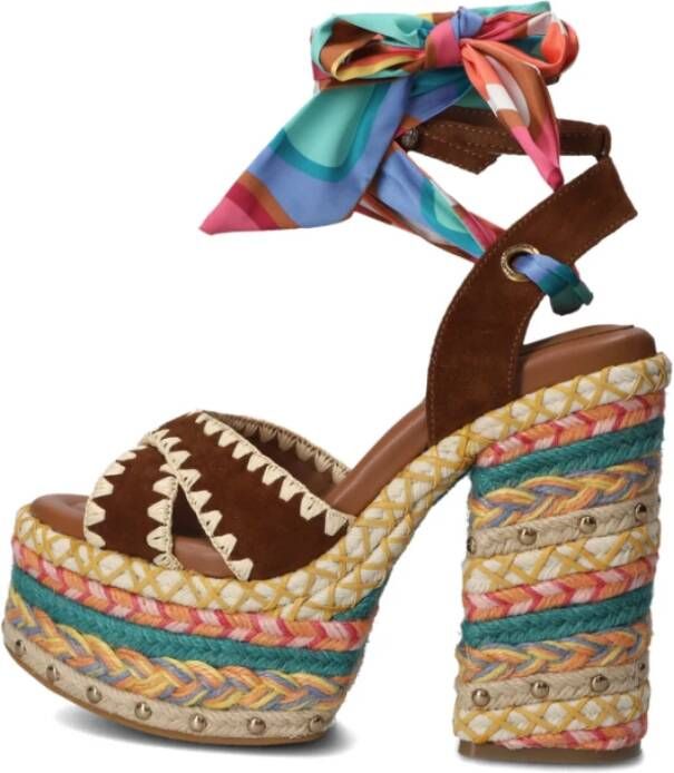 Kurt Geiger Chelsea Scarf Platform Sandalen Multicolor Dames