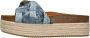 KURT GEIGER LONDON Slippers Dames Kensington Flatform Maat: 39 Materiaal: Textiel Kleur: Blauw - Thumbnail 3