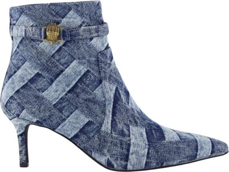 Kurt Geiger Dames Enkellaars Kensington Flexi Ankle Boots Jeansblauw