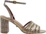 Kurt Geiger Pierra sandalette van leer met metallic finish - Thumbnail 12