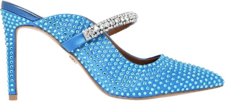 Kurt Geiger Kristalblauwe Instap Sandalen Blue Dames