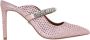 Kurt Geiger Kristalversierde Instap Hakken Pink Dames - Thumbnail 1