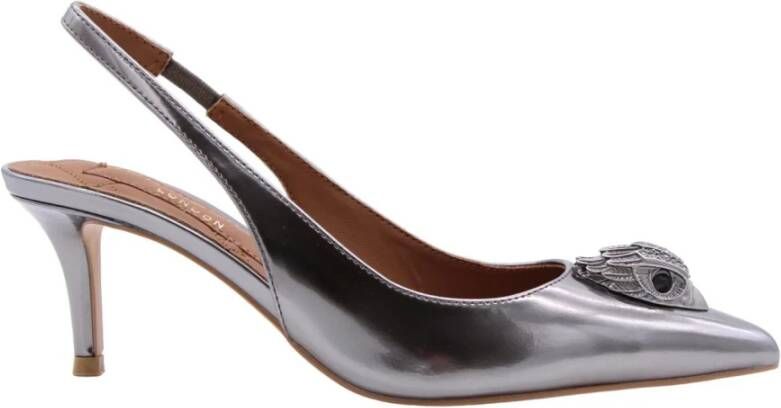 Kurt Geiger Belgravia slingback van leer met metallic finish