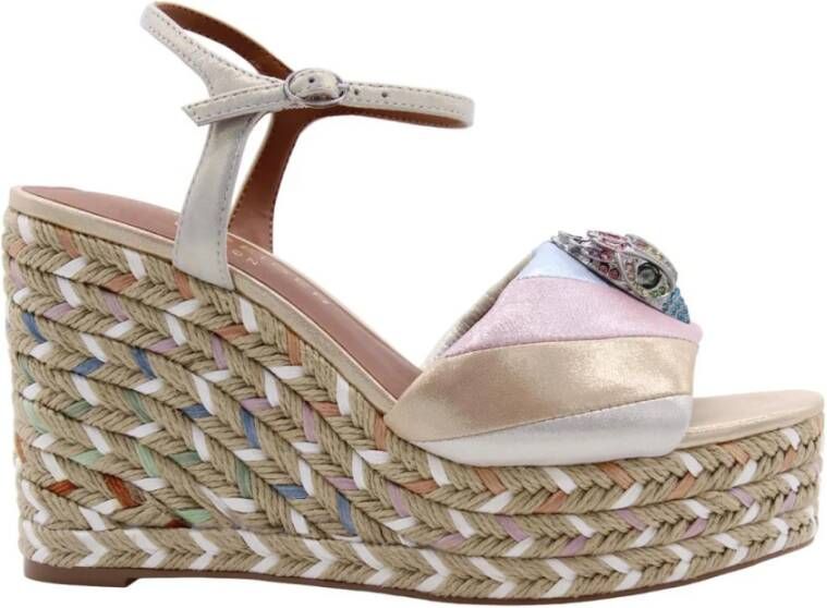 Kurt Geiger Stijlvolle Sleehak Sandalen voor Modebewuste Vrouwen Multicolor Dames