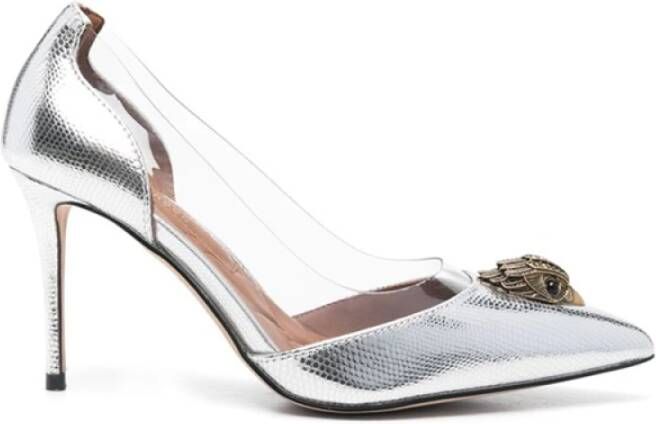 Kurt Geiger Zilveren Stiletto Pumps met Adelaarsbedel Gray Dames