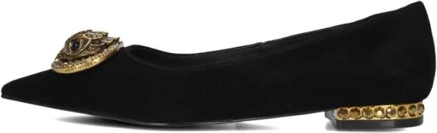 Kurt Geiger Zwarte Chelsea Point Flat Ballerina's Black Dames