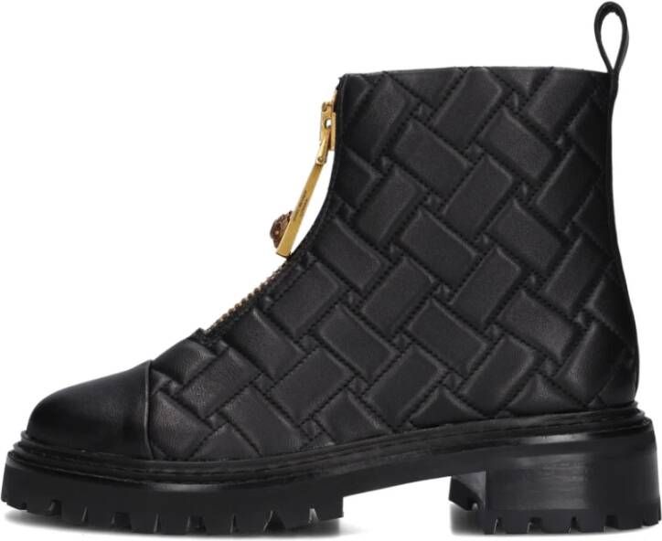 Kurt Geiger Zwarte ritslaarzen met adelaarsrits Black Dames