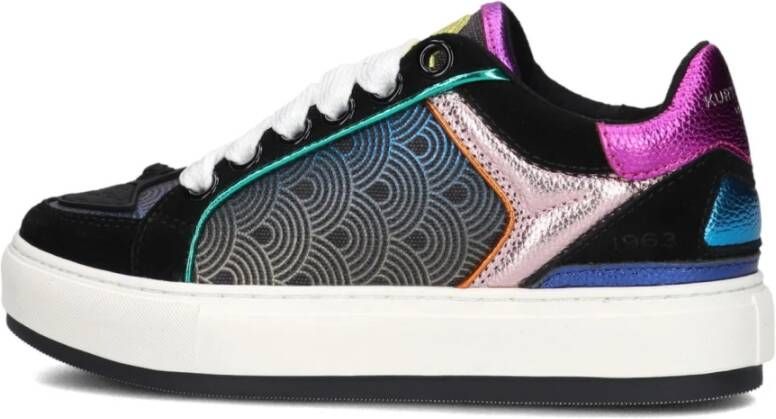 Kurt Geiger London Southbank Sneakers Leren Sneaker Dames Zwart