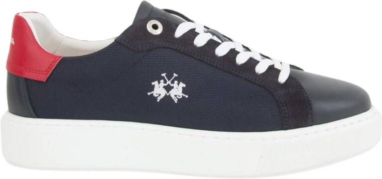 LA MARTINA Stijlvolle Sneaker voor Trendy Outfits Blue Heren