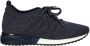 La strada Blauw Zilver Gebreide Sportieve Sneakers Blue Dames - Thumbnail 1