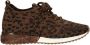 La strada Gebreide Luipaard Sportieve Sneakers Brown Dames - Thumbnail 1