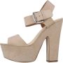 La strada High Heel Sandals Brown Dames - Thumbnail 2