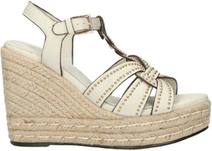 La strada Off White Sleehak met Studs Beige Dames