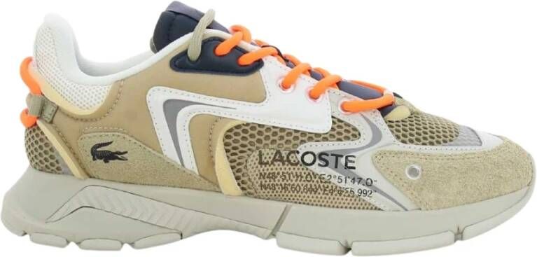 Lacoste Blauwe L003 Herensneakers Beige Heren