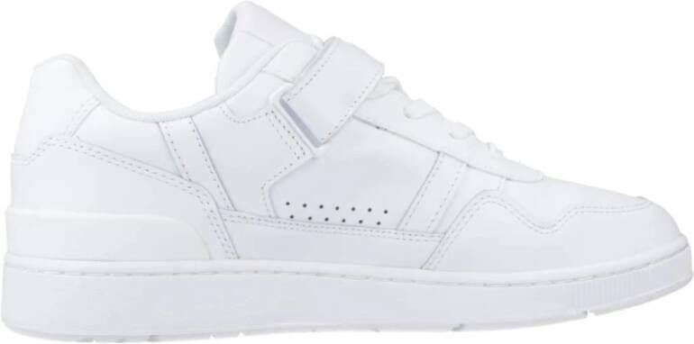 Lacoste T-Clip Velcro Leren Sneakers White Heren