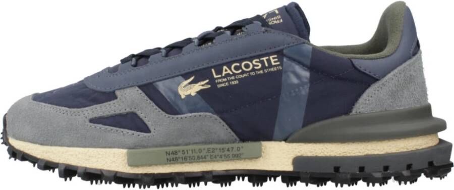 Lacoste Elite Actieve Sneakers Blue Heren